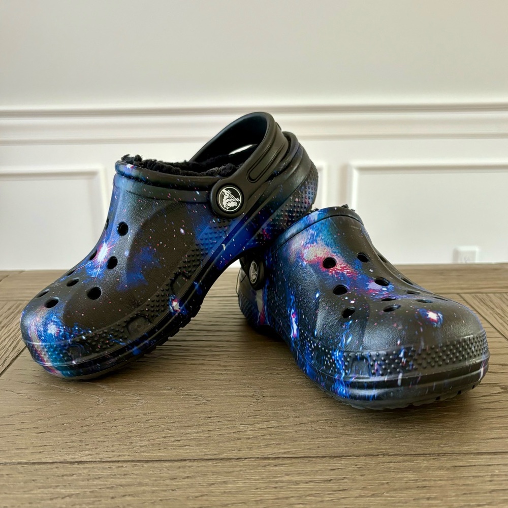 Kids Baya Faux Shearling Lined CROCS